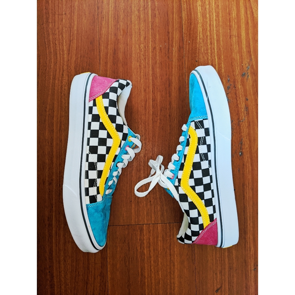 NWOT Old Skool Multi Checkerboard Vans